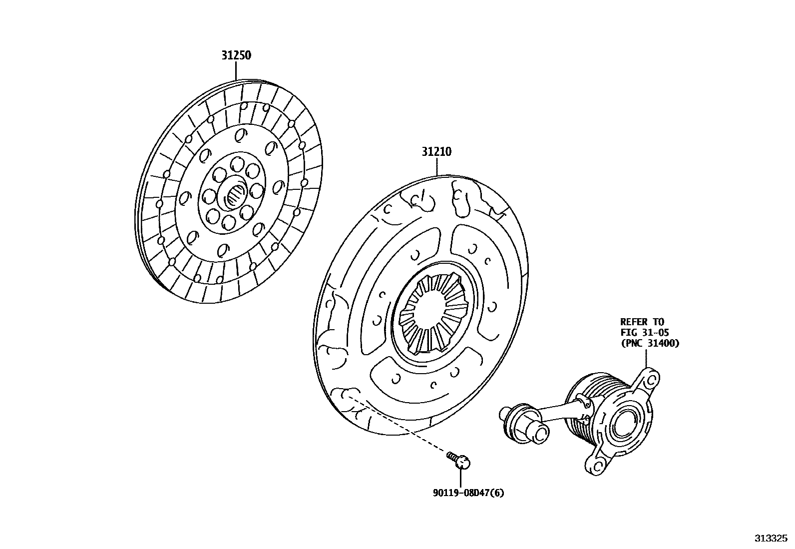 3101 — CLUTCH & RELEASE FORK