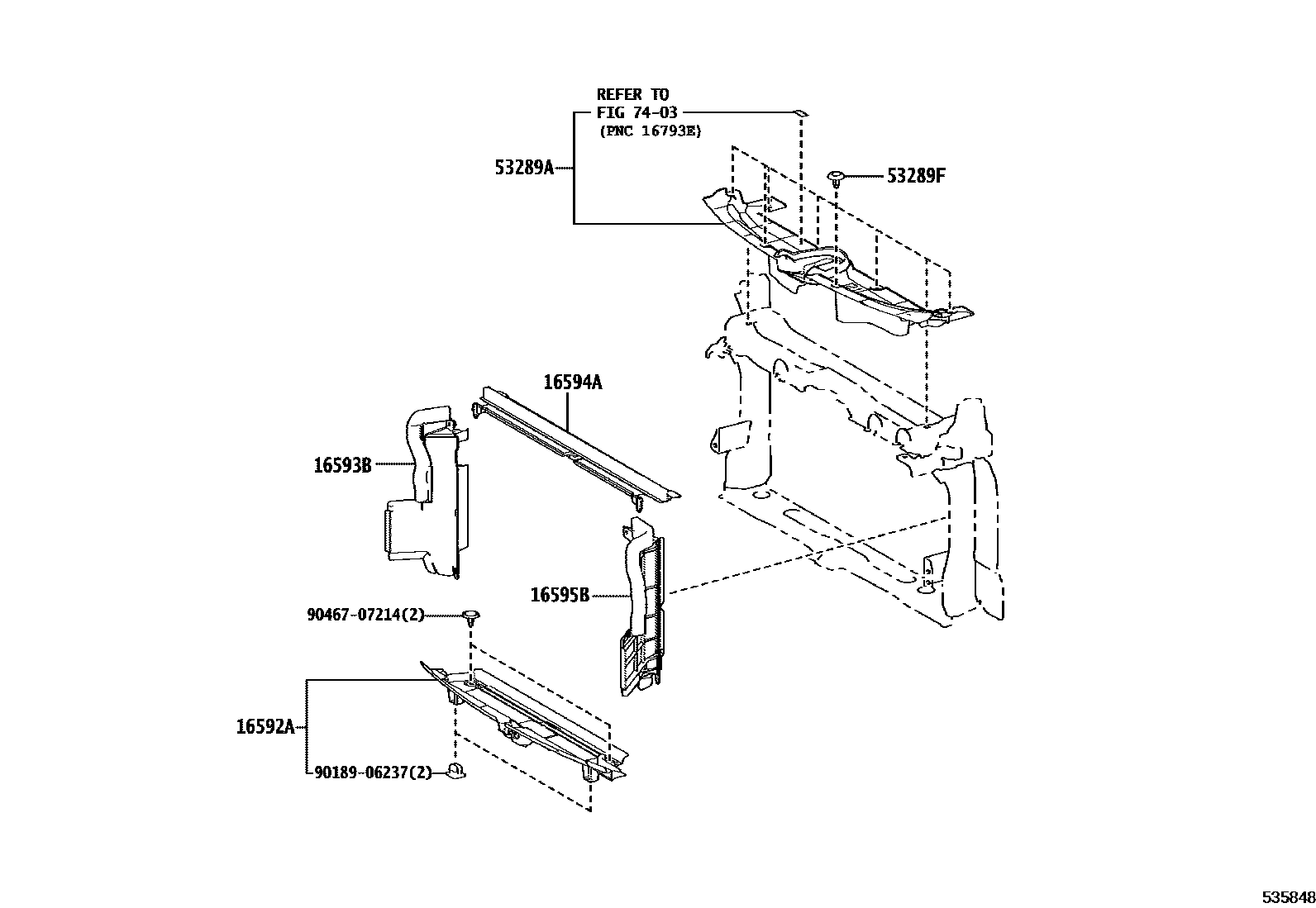 5304 — FRONT FENDER APRON & DASH PANEL