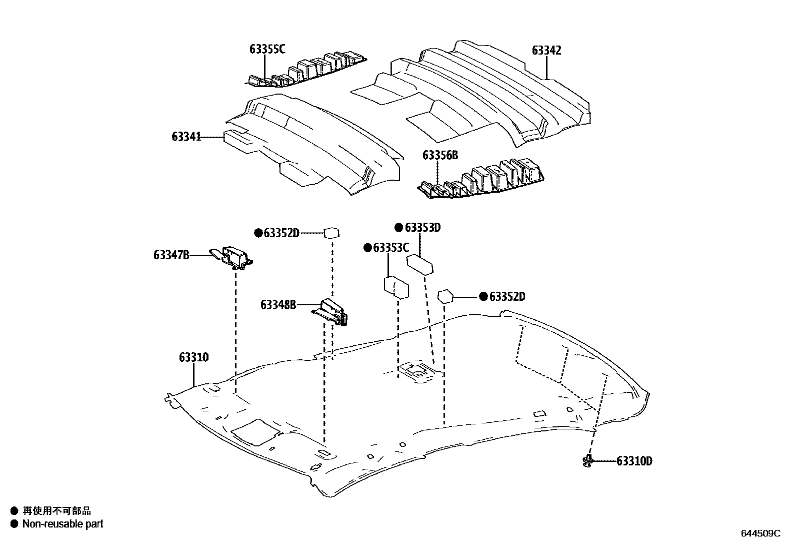 6402 — ROOF HEADLINING & SILENCER PAD