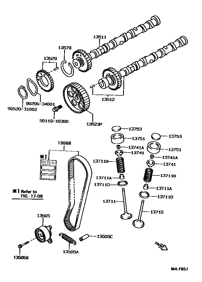 1302 — CAMSHAFT & VALVE