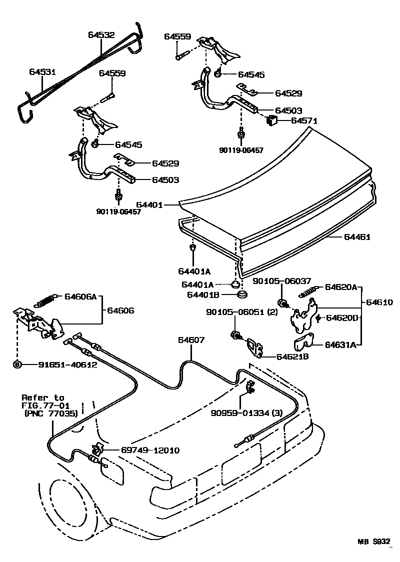 6105 — LUGGAGE COMPARTMENT DOOR & LOCK