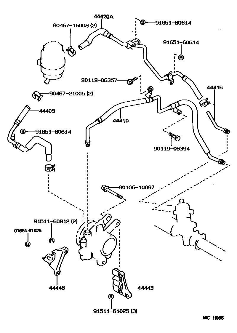4503 — POWER STEERING TUBE
