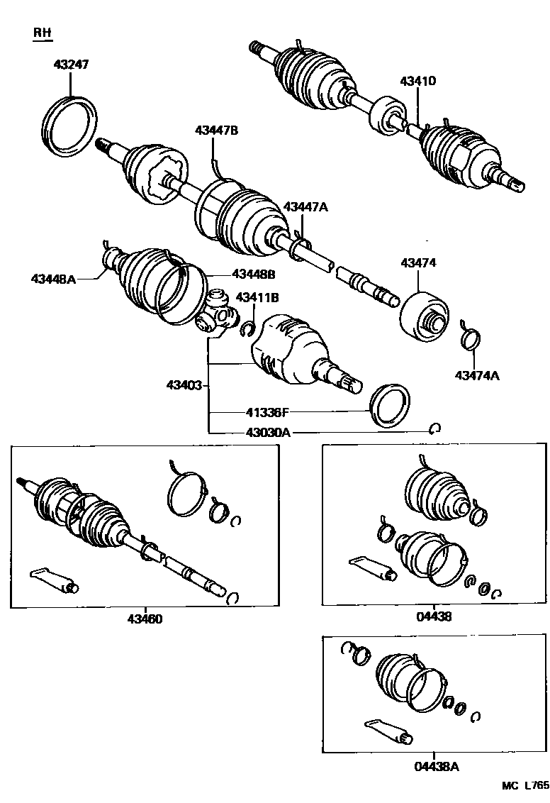 4302 — FRONT DRIVE SHAFT