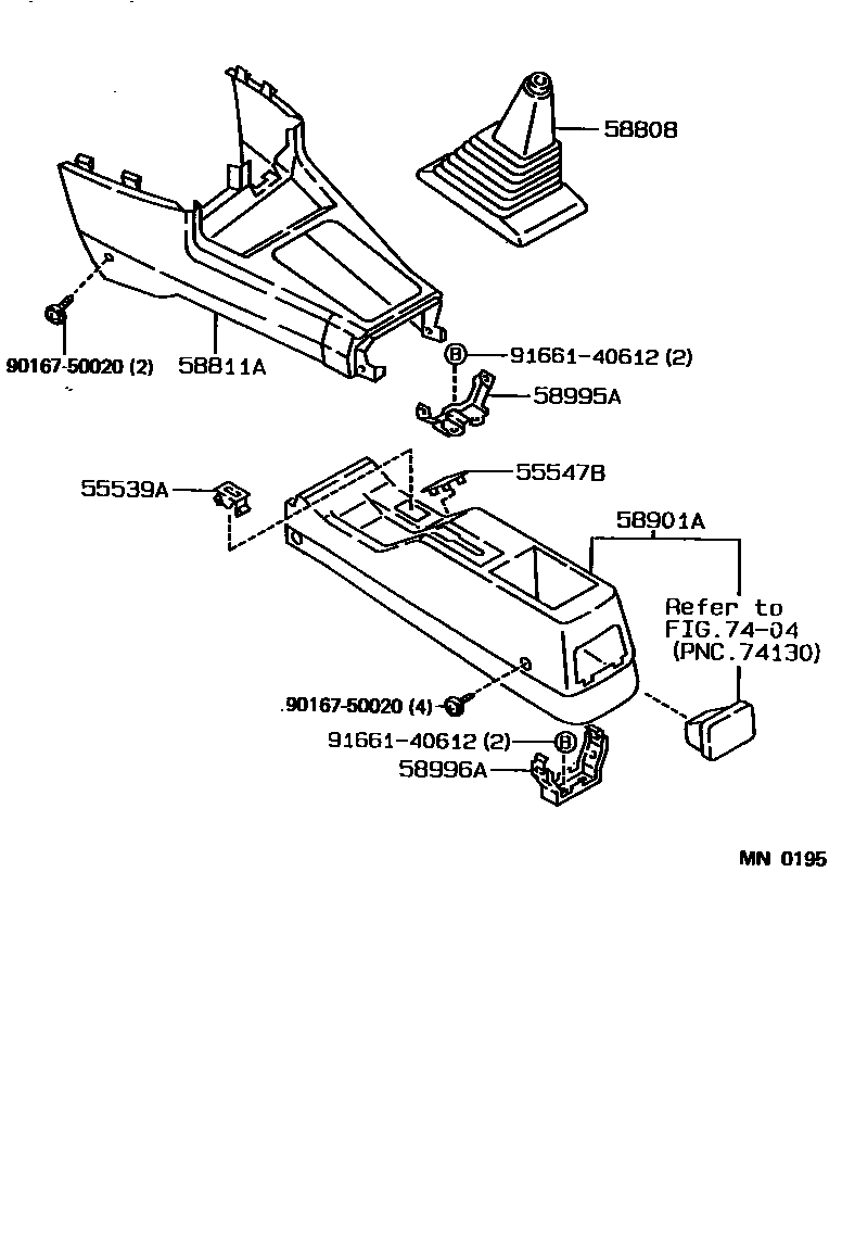 5806 — CONSOLE BOX & BRACKET