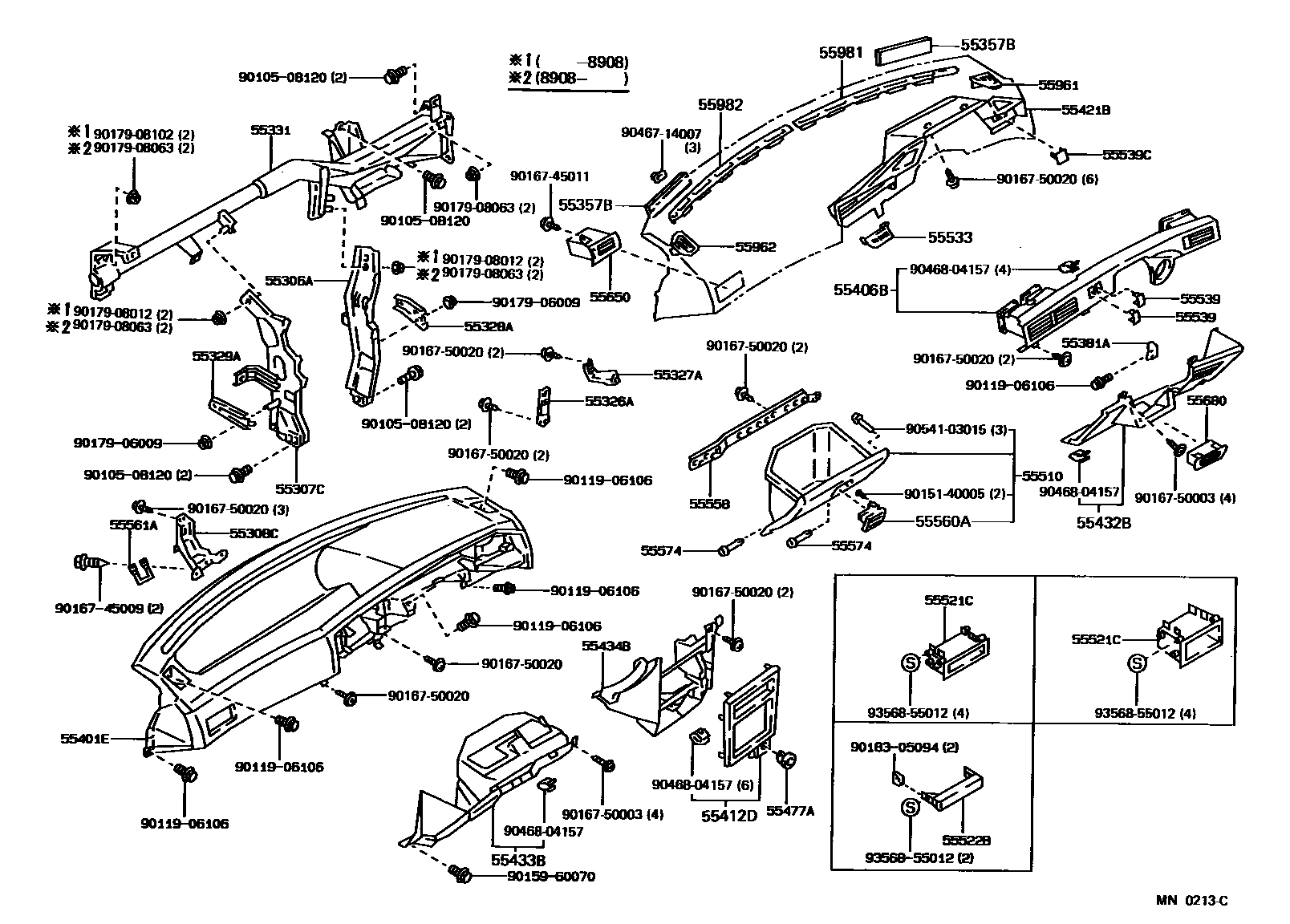 5501 — INSTRUMENT PANEL & GLOVE COMPARTMENT