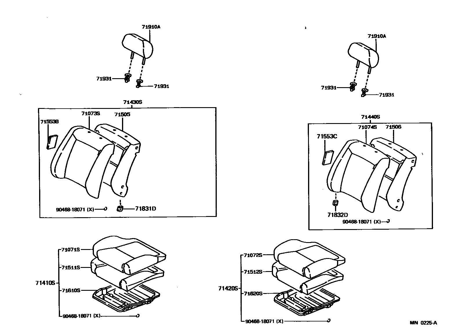 7101 — FRONT SEAT & SEAT TRACK
