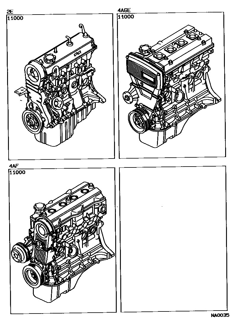 1101 — PARTIAL ENGINE ASSEMBLY