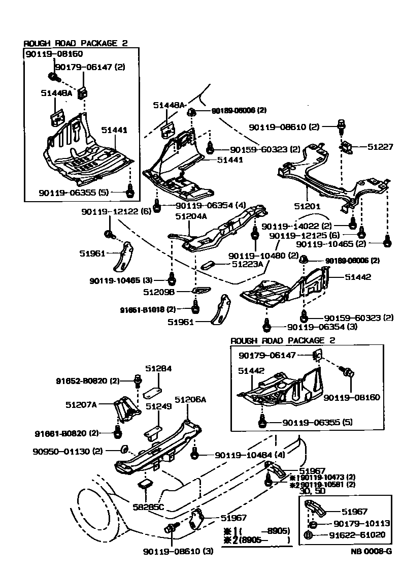 5102 — SUSPENSION CROSSMEMBER & UNDER COVER