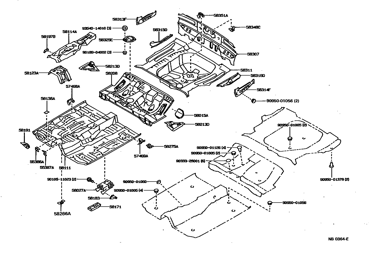 5801 — FLOOR PAN & LOWER BACK PANEL