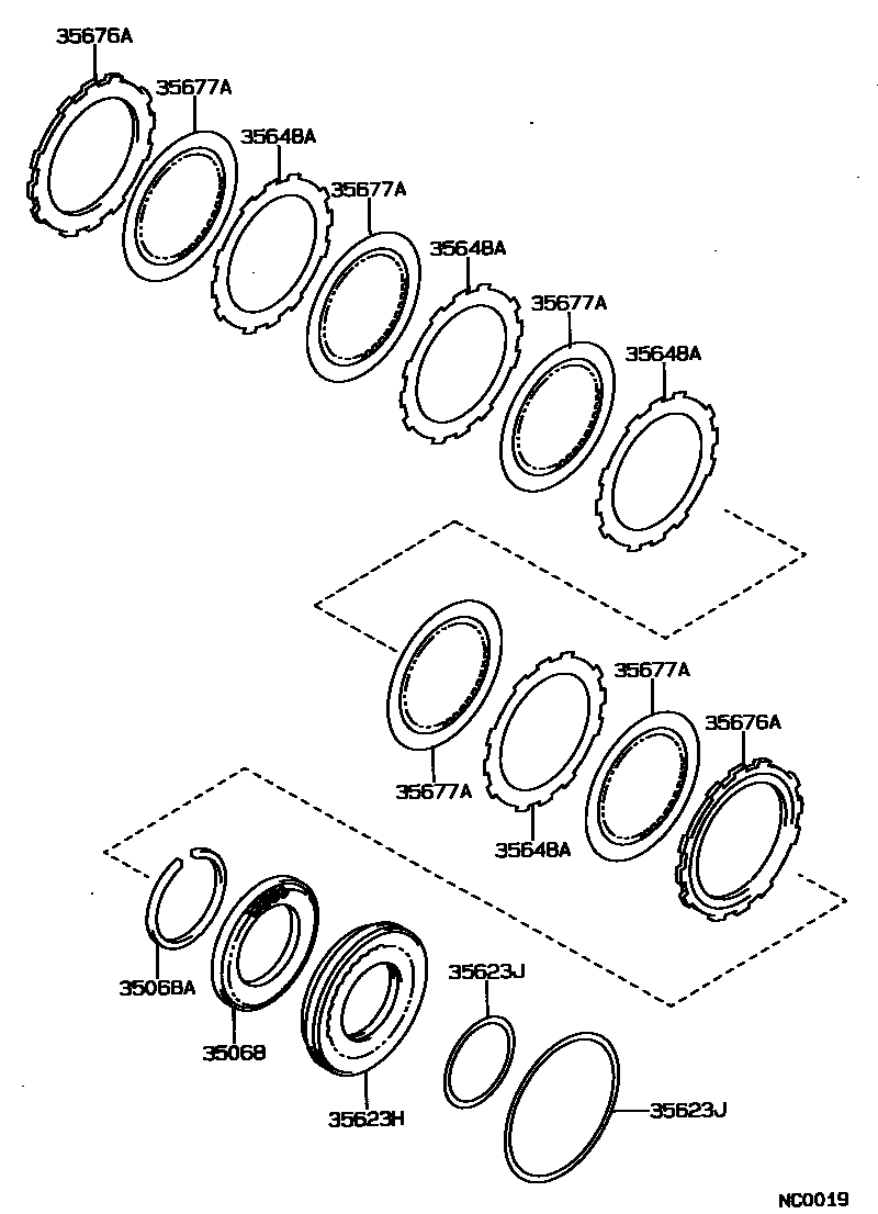 3509 — BRAKE NO.3, 1ST & REVERSE BRAKE (ATM)