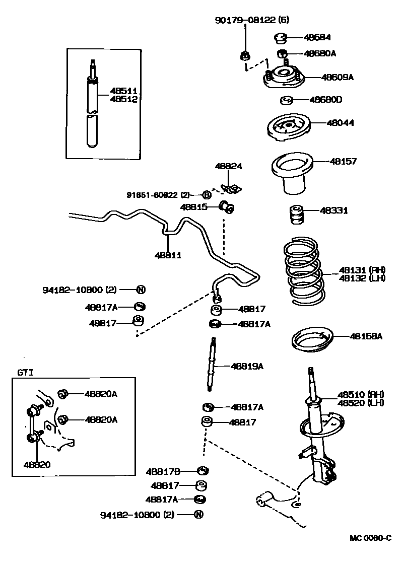 4803 — FRONT SPRING & SHOCK ABSORBER