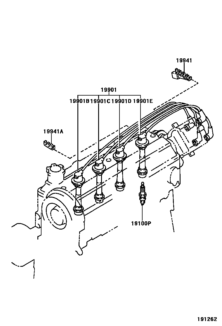 1901 — IGNITION COIL & SPARK PLUG / GLOW PLUG