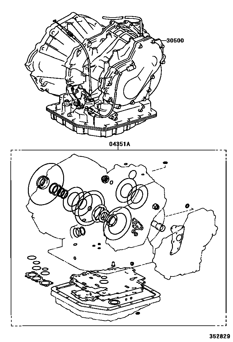 3501 — TRANSAXLE OR TRANSMISSION ASSY & GASKET KIT (ATM)