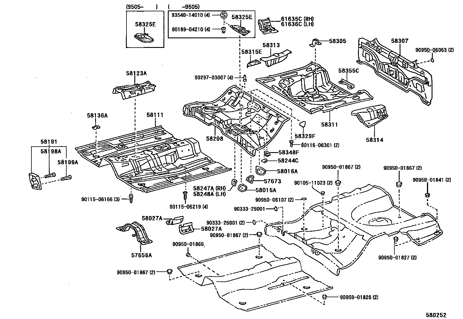 5801 — FLOOR PAN & LOWER BACK PANEL