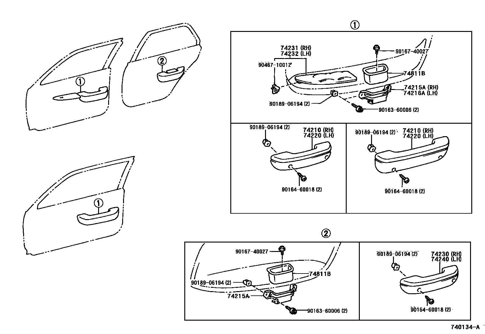 7401 — ARMREST & VISOR