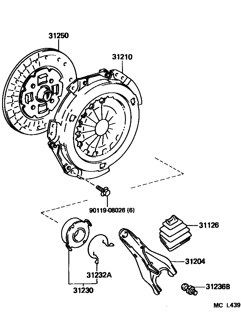 3101 — CLUTCH & RELEASE FORK