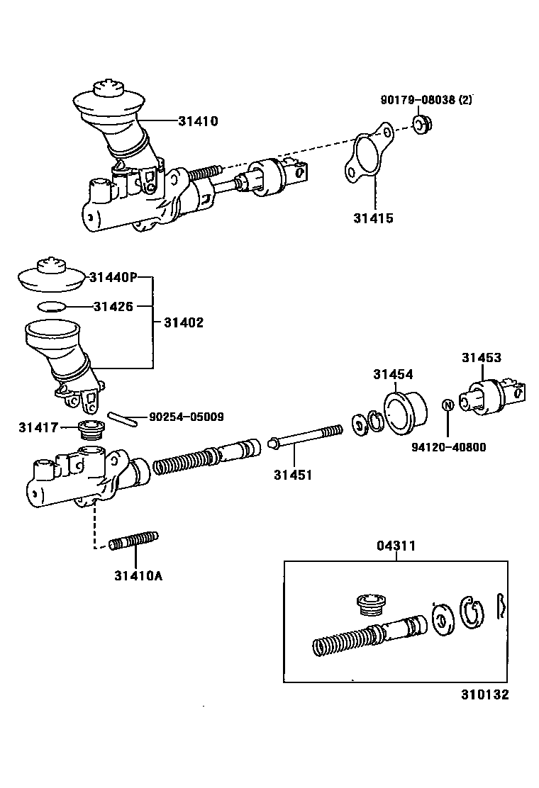 3103 — CLUTCH MASTER CYLINDER
