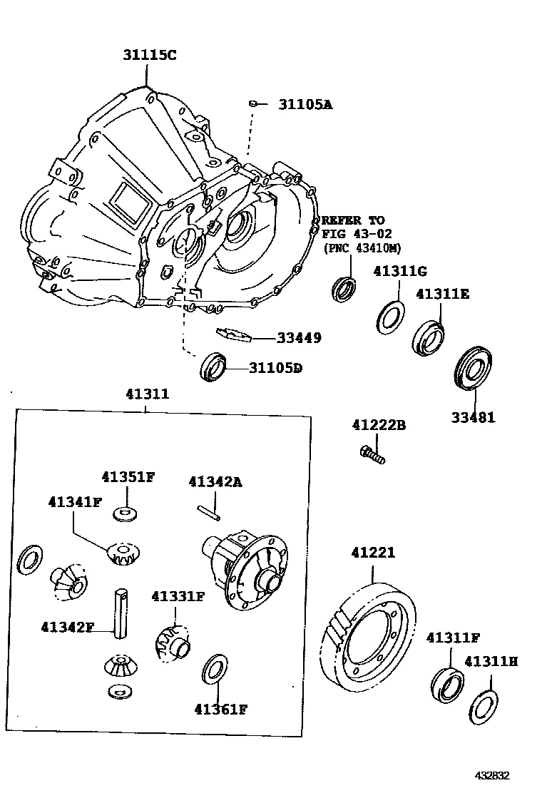 4301 — FRONT AXLE HOUSING & DIFFERENTIAL