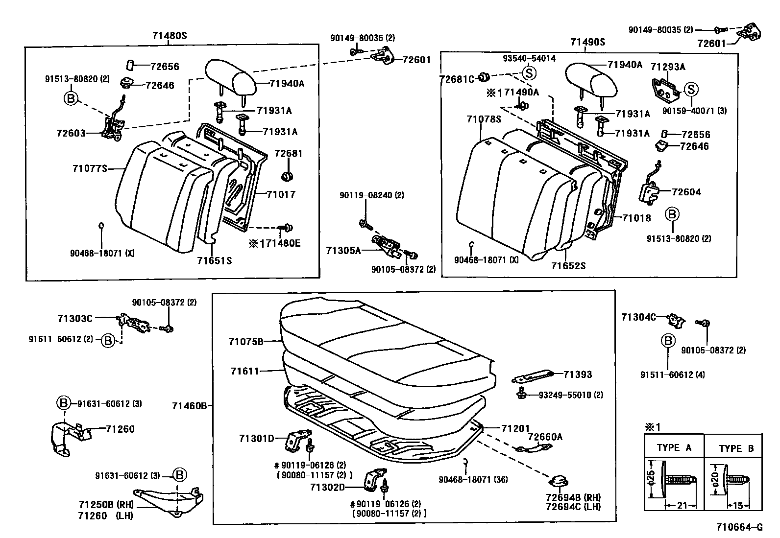 7102 — REAR SEAT & SEAT TRACK