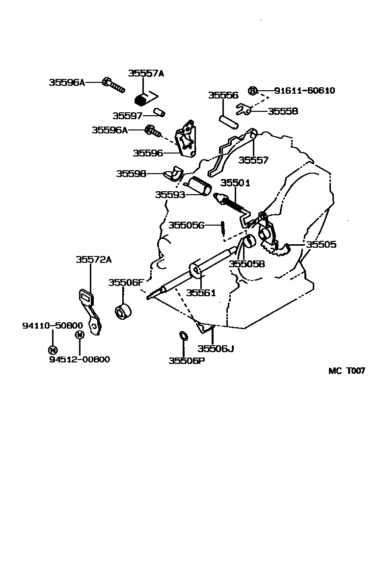 3513 — THROTTLE LINK & VALVE LEVER (ATM)
