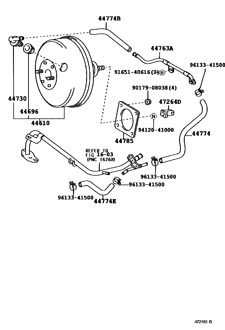 4703 — BRAKE BOOSTER & VACUUM TUBE