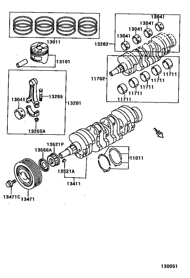 1301 — CRANKSHAFT & PISTON