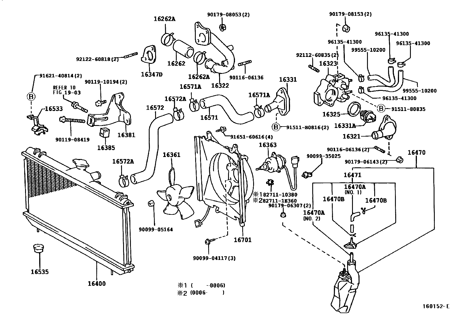 1603 — RADIATOR & WATER OUTLET