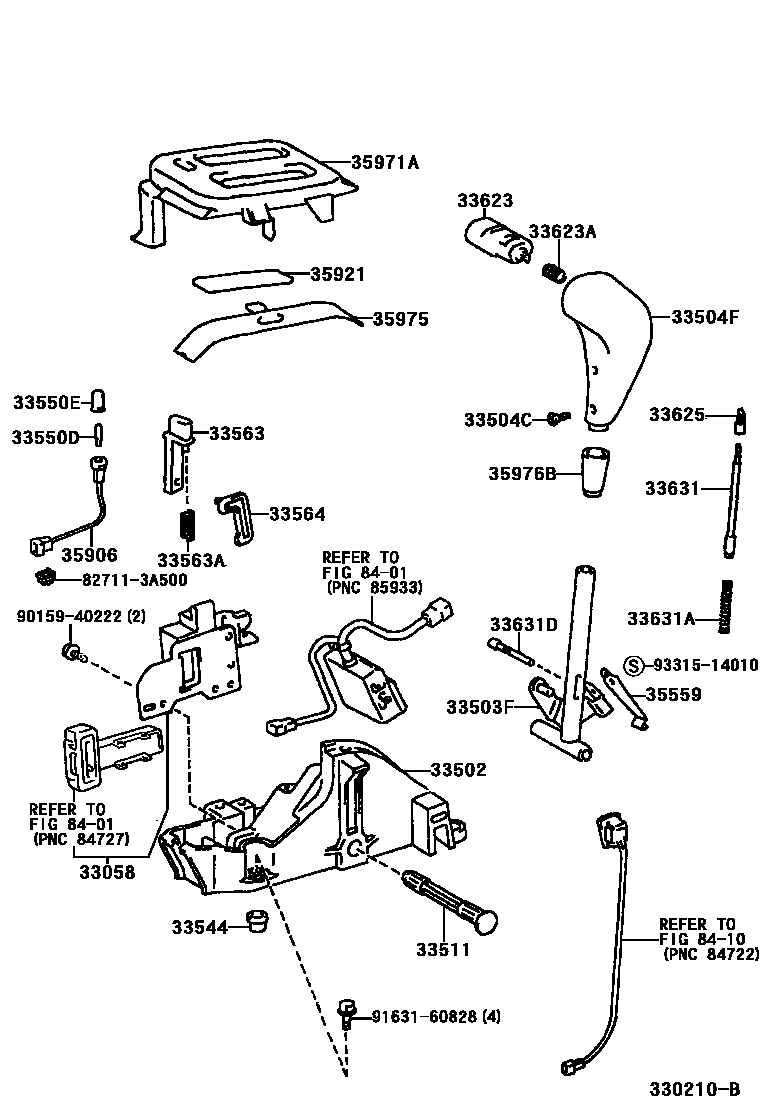 3312 — SHIFT LEVER & RETAINER
