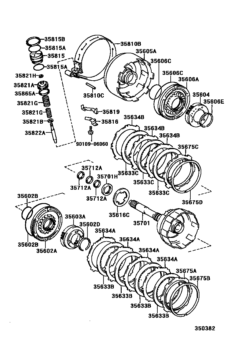 3507 — BRAKE BAND & MULTIPLE DISC CLUTCH (ATM)