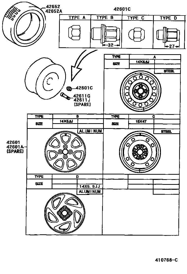 4103 — DISC WHEEL & WHEEL CAP