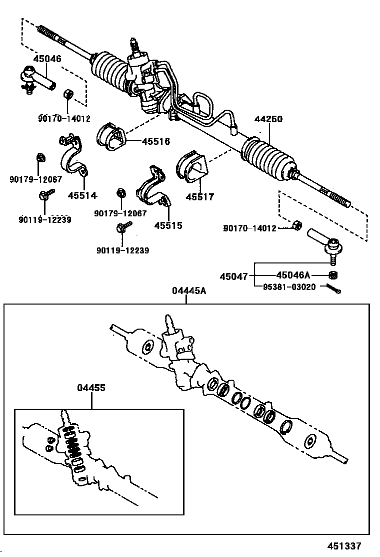 4505 — FRONT STEERING GEAR & LINK