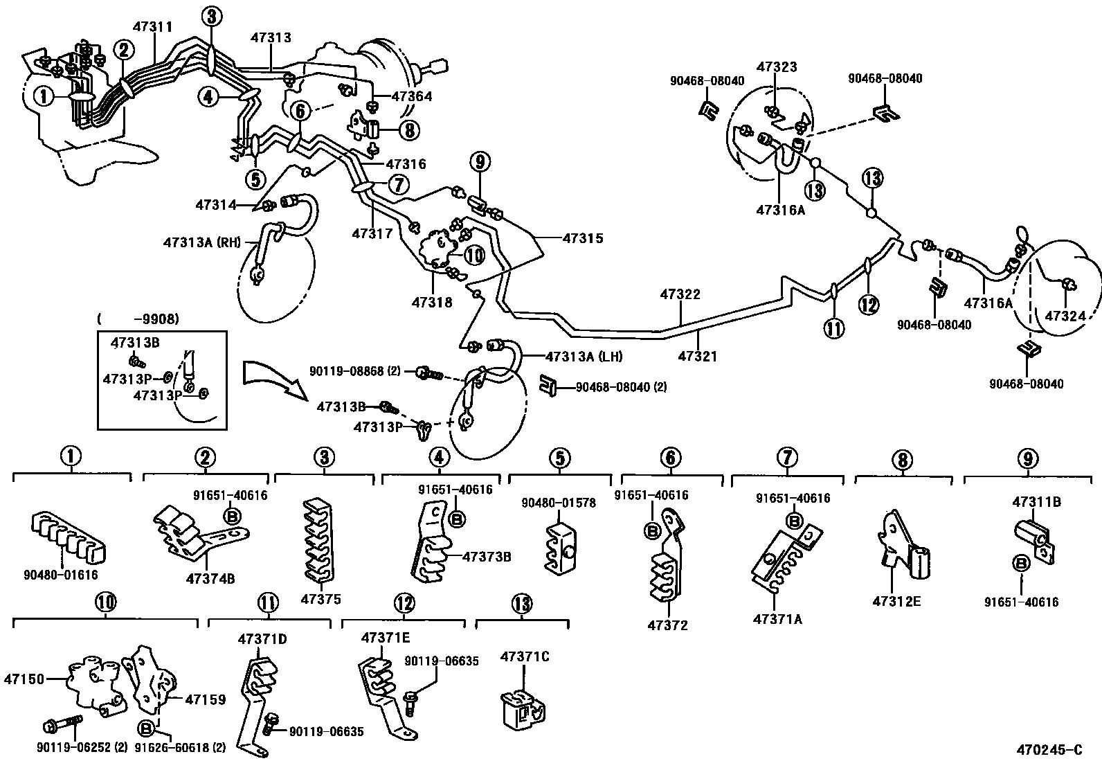 4708 — BRAKE TUBE & CLAMP