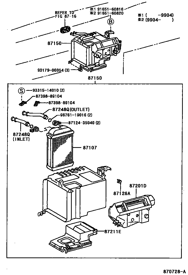 8712 — HEATING & AIR CONDITIONING - HEATER UNIT & BLOWER