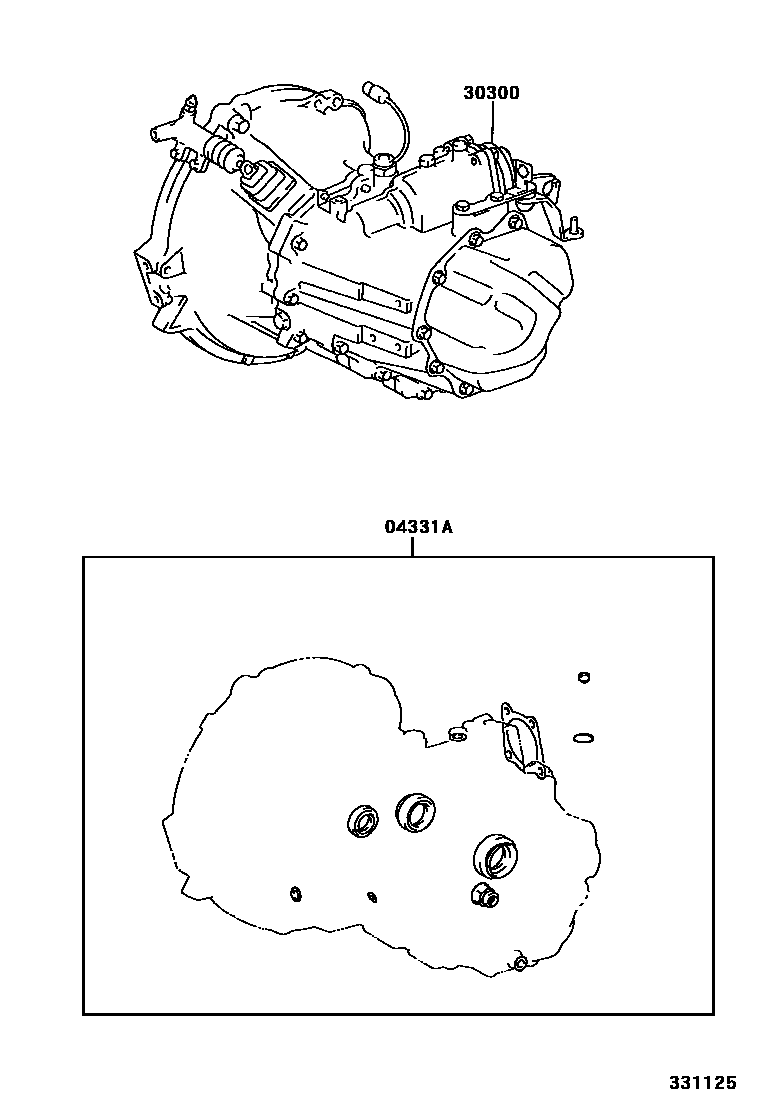 3301 — TRANSAXLE OR TRANSMISSION ASSY & GASKET KIT (MTM)