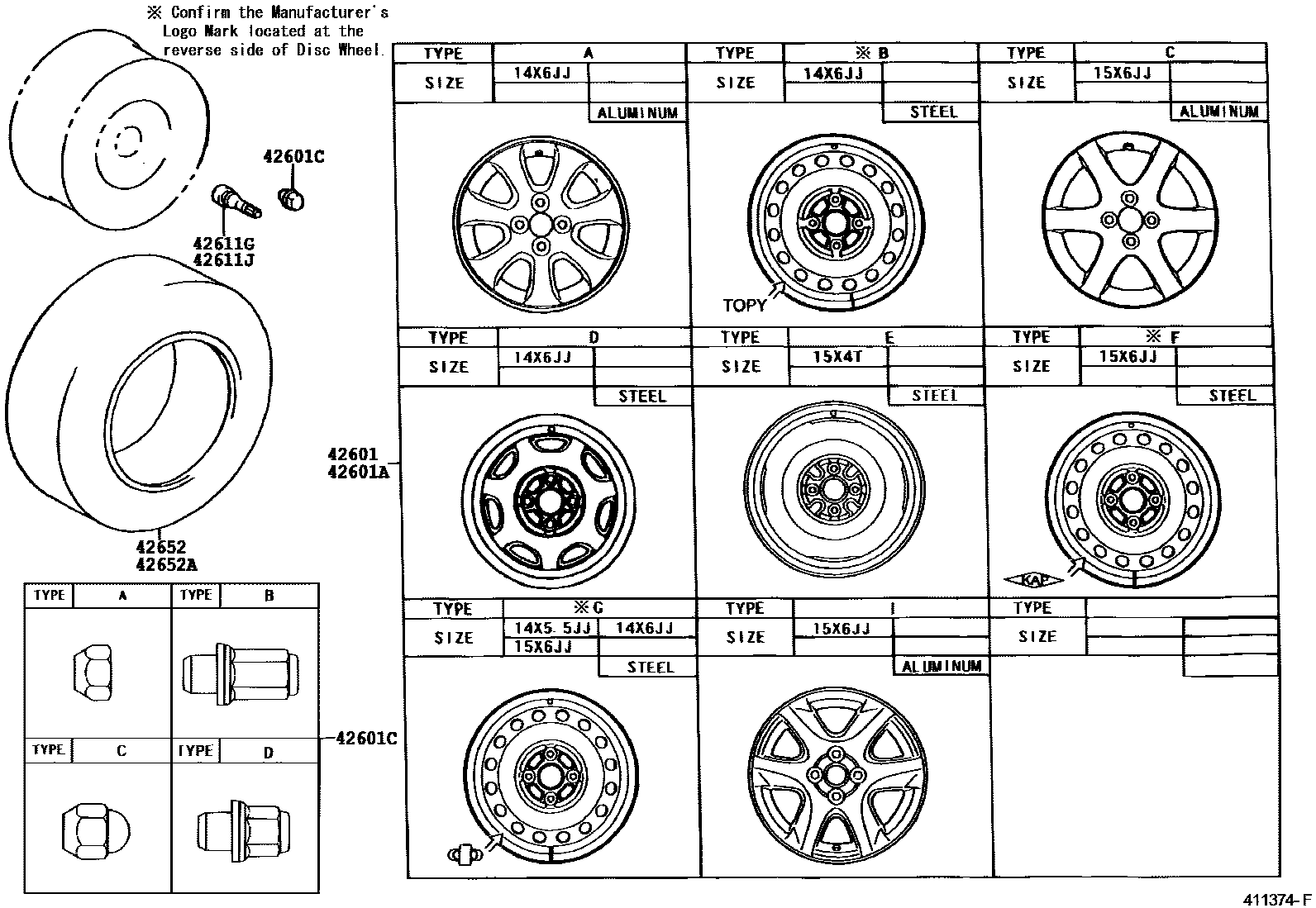 4103 — DISC WHEEL & WHEEL CAP