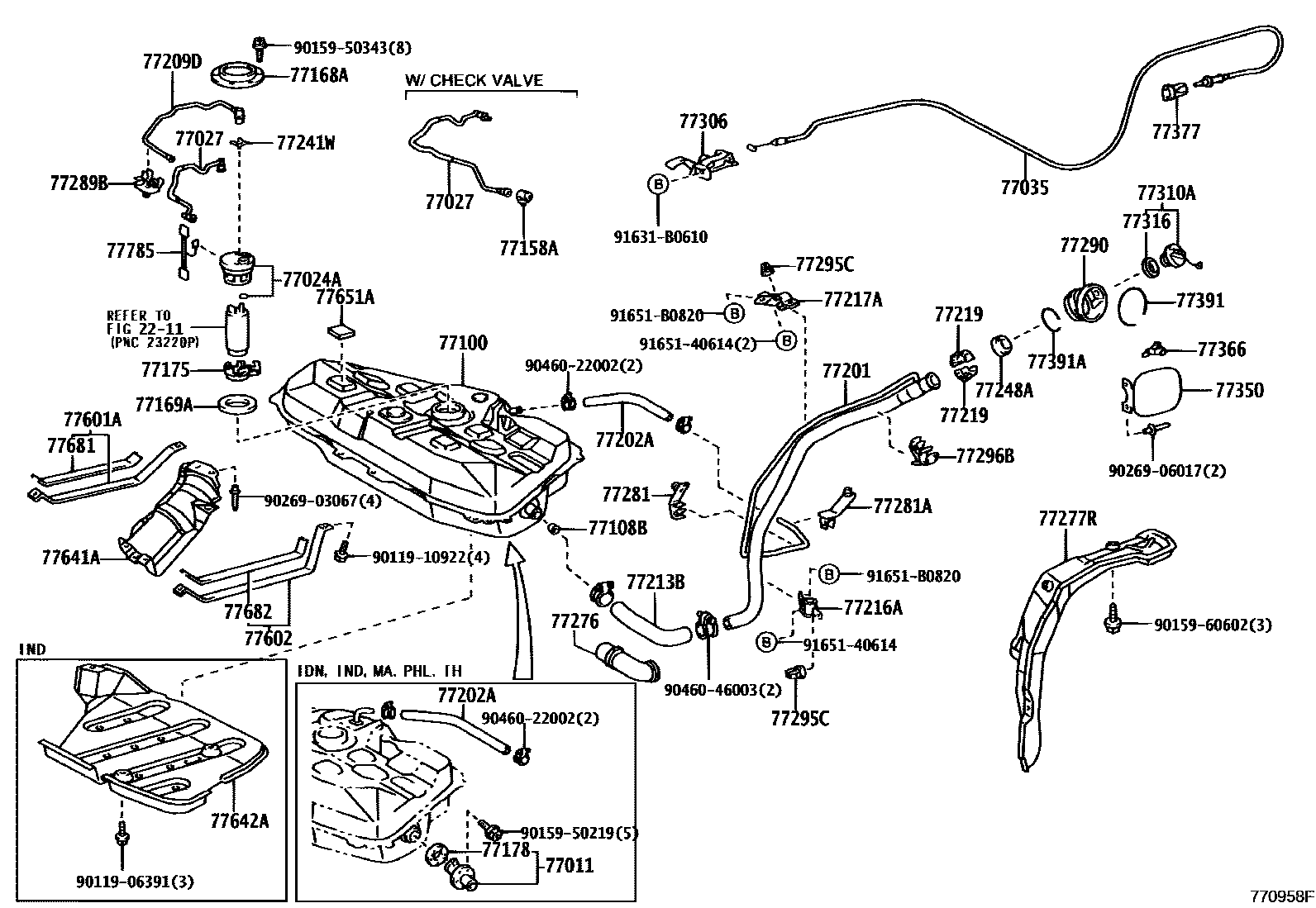 7701 — FUEL TANK & TUBE