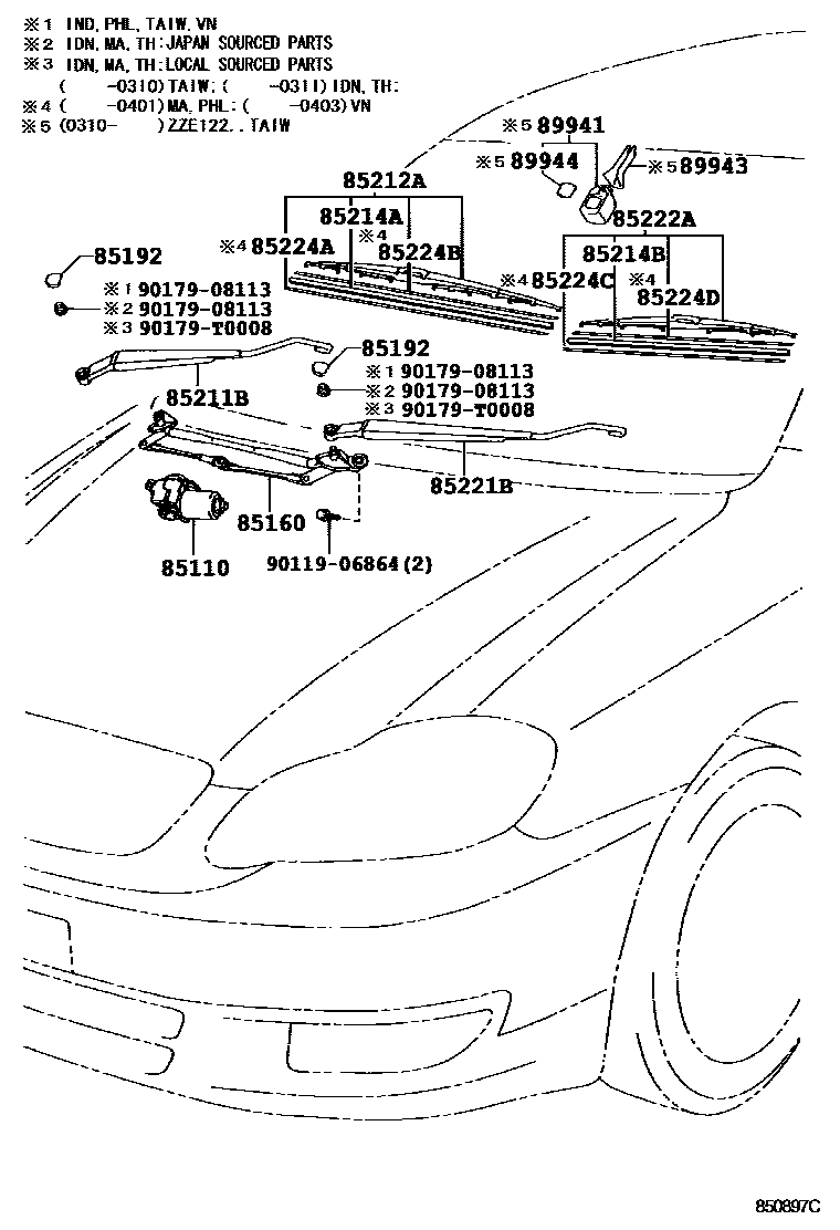 8501 — WINDSHIELD WIPER