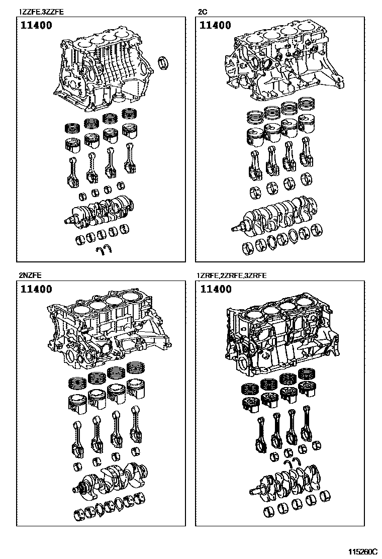 1102 — SHORT BLOCK ASSEMBLY