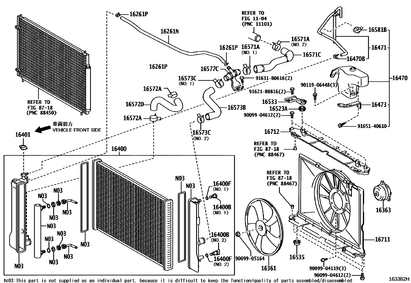 1603 — RADIATOR & WATER OUTLET
