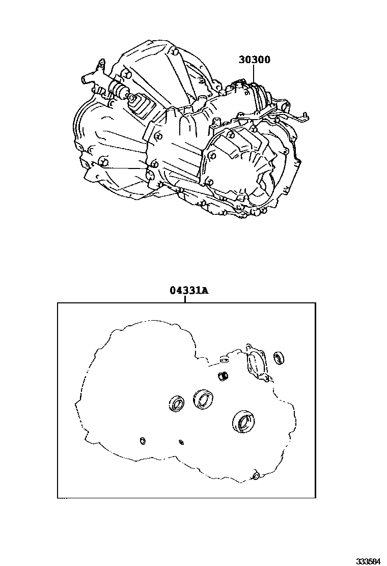 3301 — TRANSAXLE OR TRANSMISSION ASSY & GASKET KIT (MTM)