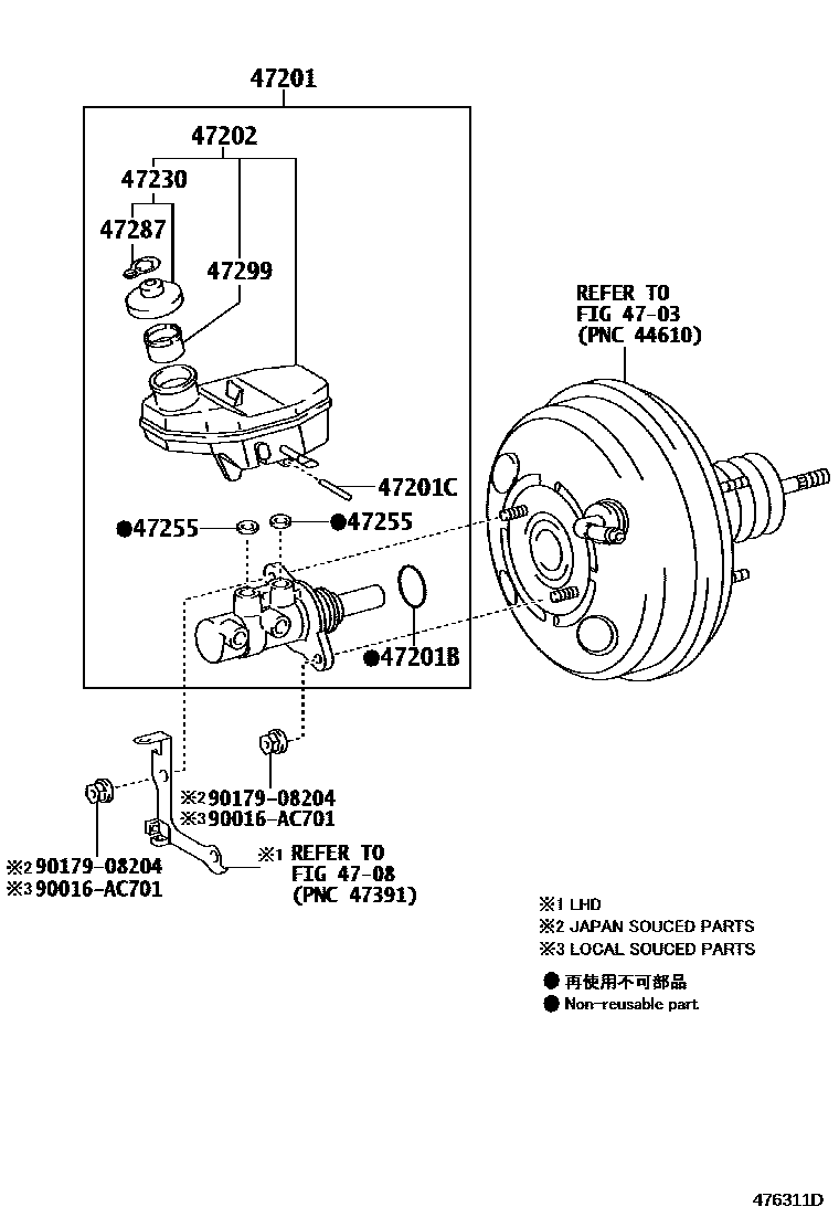 4702 — BRAKE MASTER CYLINDER