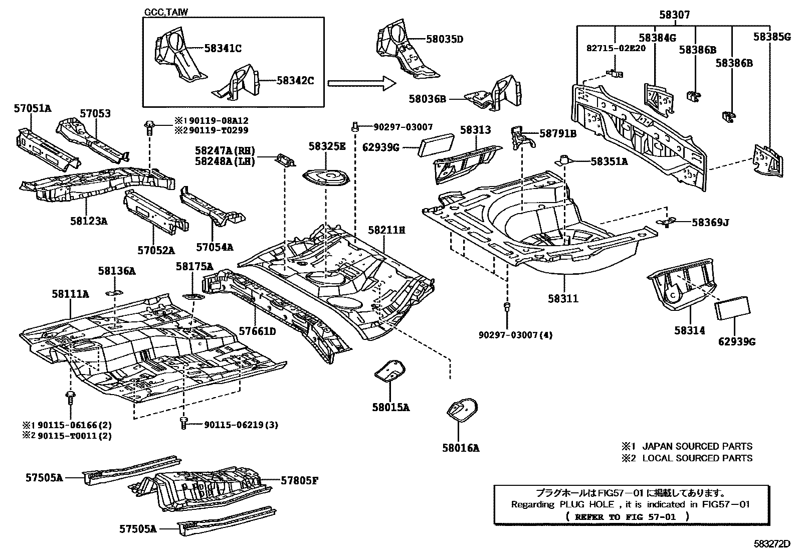 5801 — FLOOR PAN & LOWER BACK PANEL