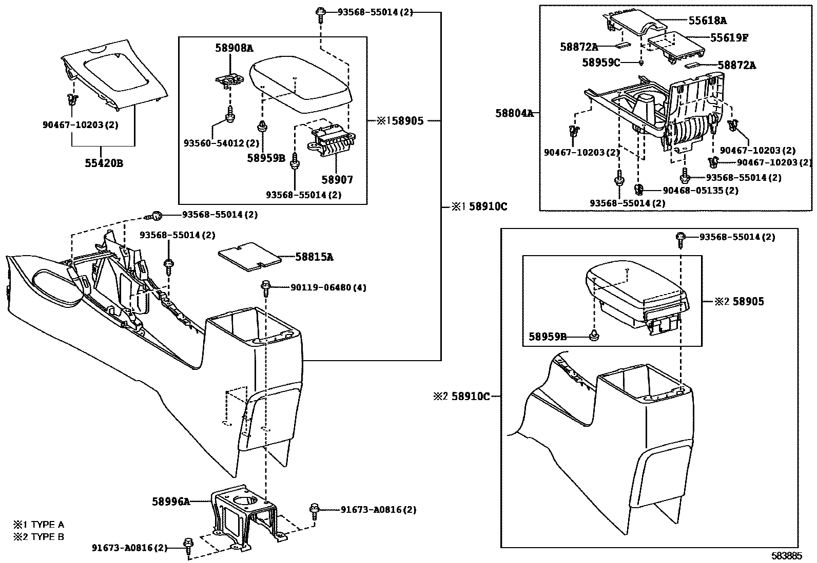 5806 — CONSOLE BOX & BRACKET