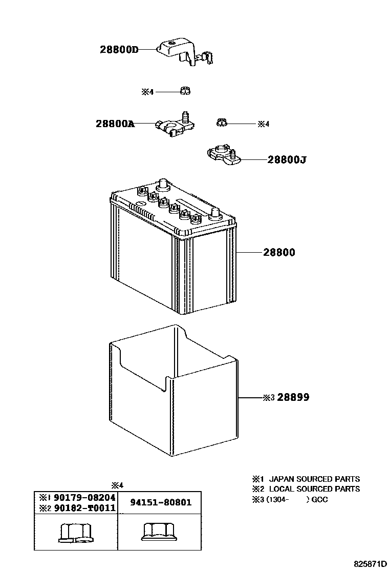 8201 — BATTERY & BATTERY CABLE