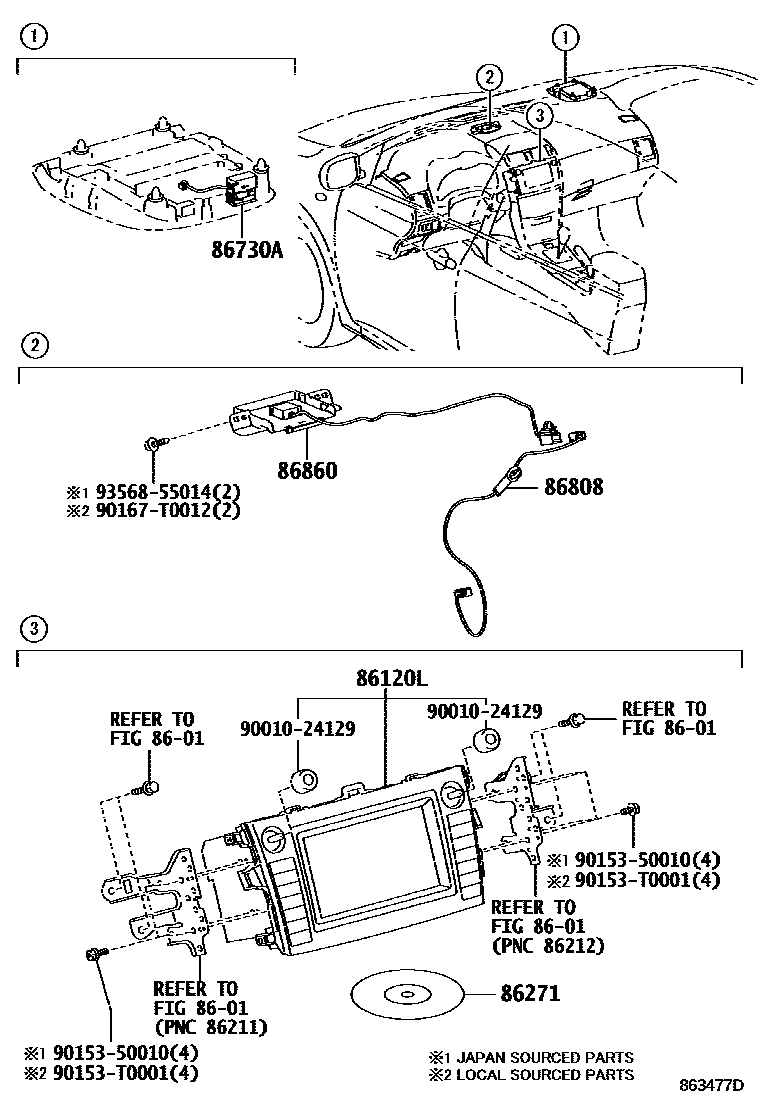 8603 — NAVIGATION & FRONT MONITOR DISPLAY