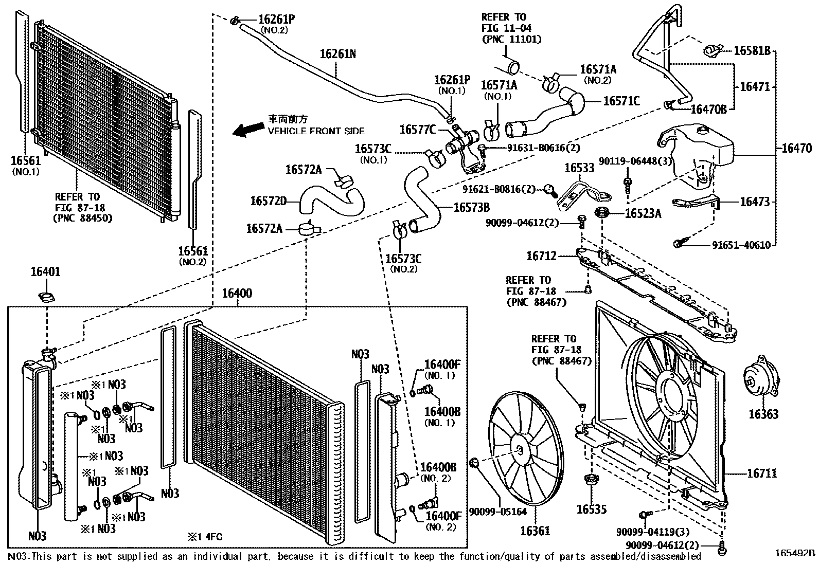 1603 — RADIATOR & WATER OUTLET