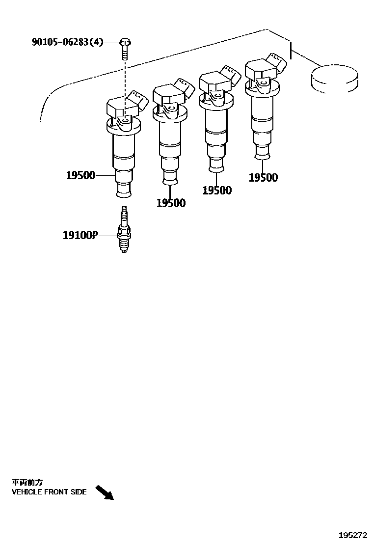 1901 — IGNITION COIL & SPARK PLUG / GLOW PLUG
