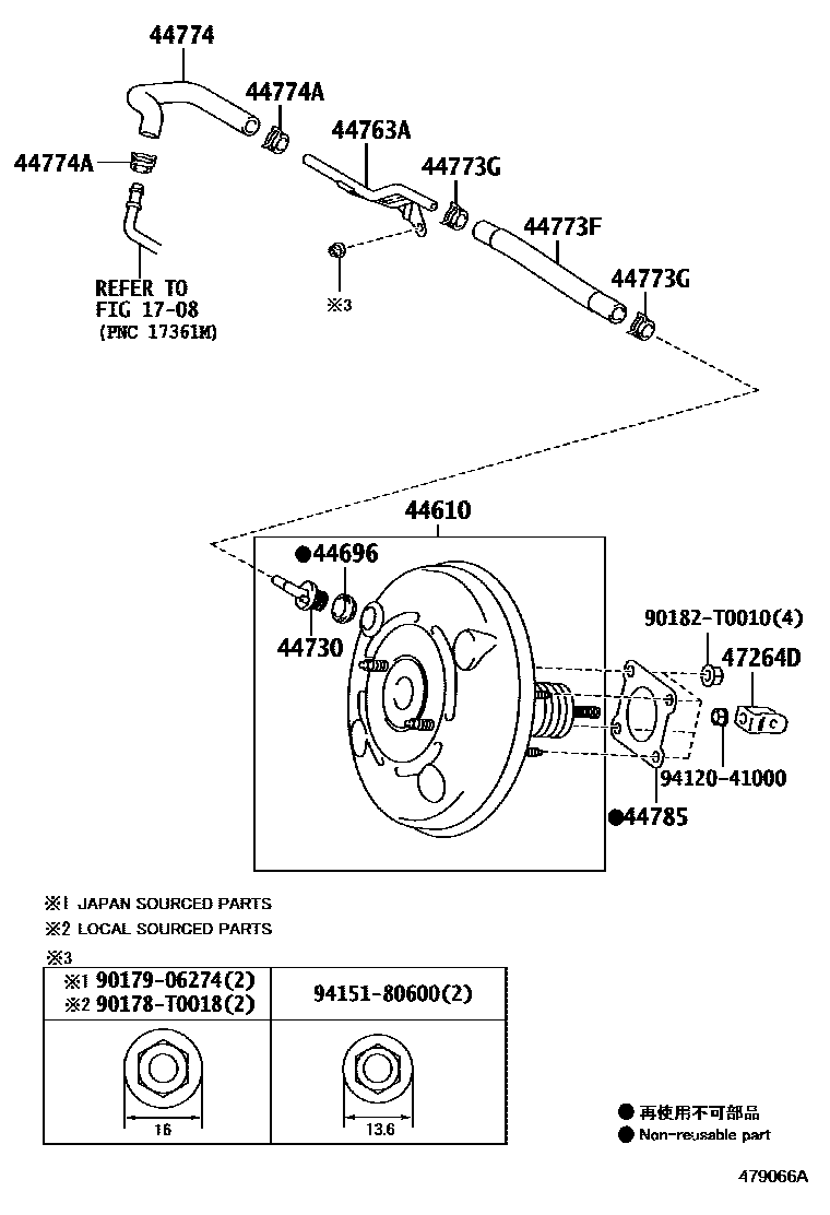 4703 — BRAKE BOOSTER & VACUUM TUBE