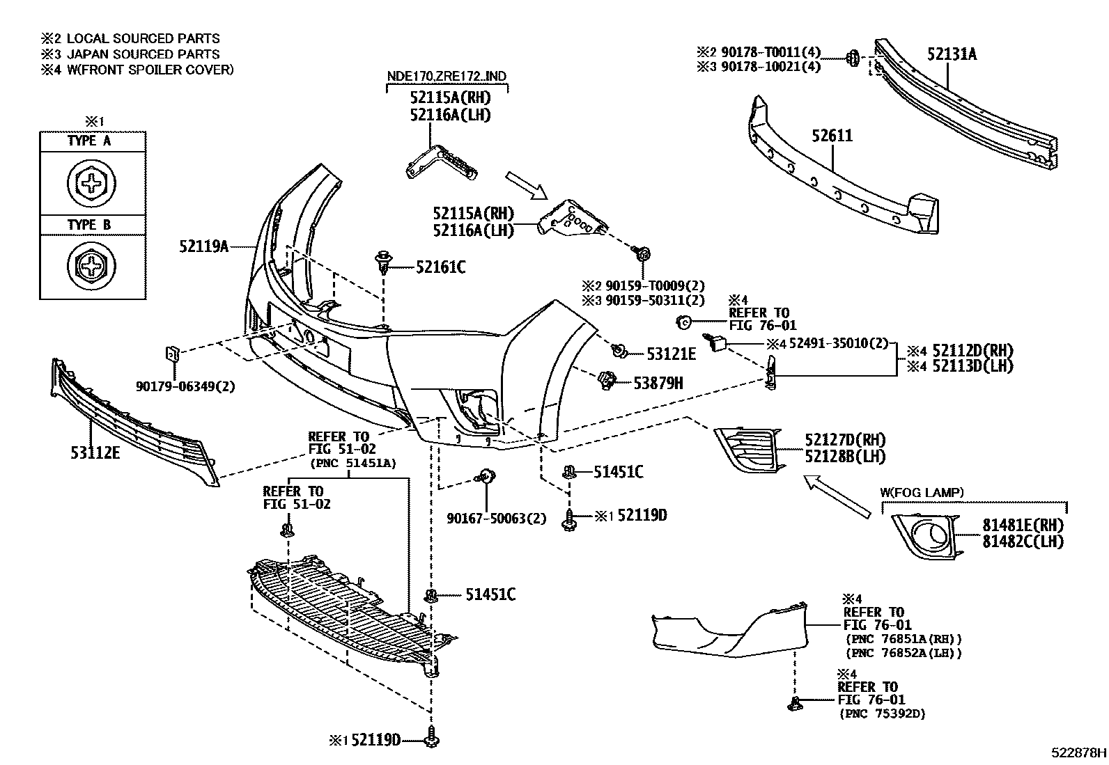 5201 — FRONT BUMPER & BUMPER STAY