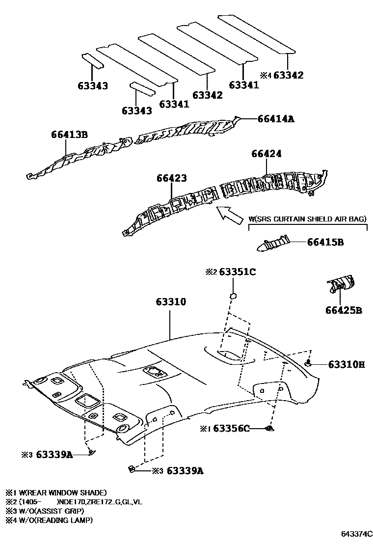 6402 — ROOF HEADLINING & SILENCER PAD